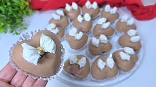 حلوة القلوب المحشية ❤️  حلوة راقية لذيذة  من أيادي أم يارا