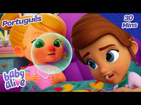 Bolhas De Ranho | Os bebês estão doentes | Baby Alive em Português⭐️ Hábitos saudáveis para crianças