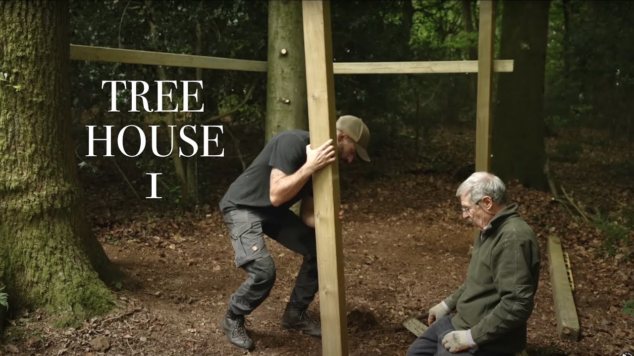 Building a Tree House: Platform & Frame - Cheap DIY Project (PART 1)