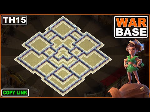 NEW TH15 War Base Copy link | Anti 3 star Town Hall 15 base - Clash of Clans