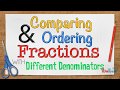 Comparing and Ordering Fractions with Different Denominators