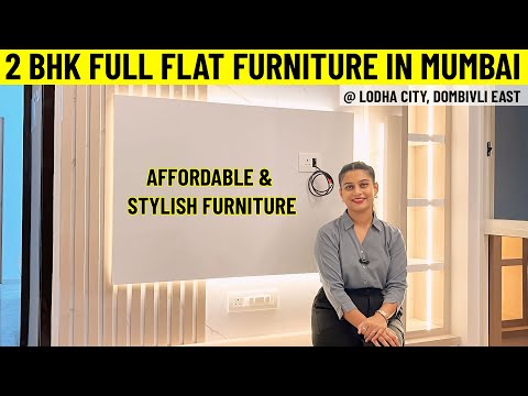 2 BHK Full flat furniture in mumbai | Affordable & Stylish furniture | Loadha palava city