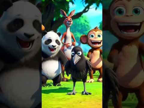 "कौआ बना मोर 🦚🤣 | मजेदार जंगल की कहानी Funny Kahani#shorts#cartoon #moralstories ral#funnycartoons