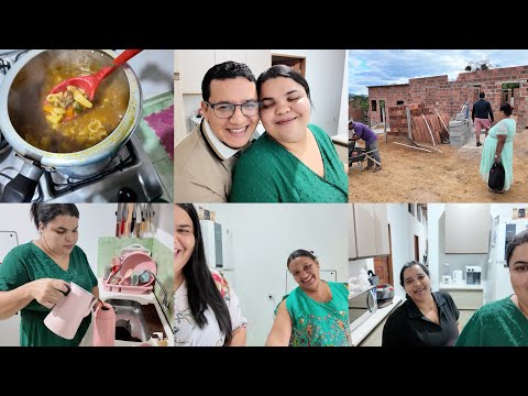 DIÁRIO DA OBRA,NOITE DA SOPA DELICIOSA PRA FAMILIA,NÃO ESTAMOS TÃO BEM,ROTINA NA NOITE FRIA DA BAHIA