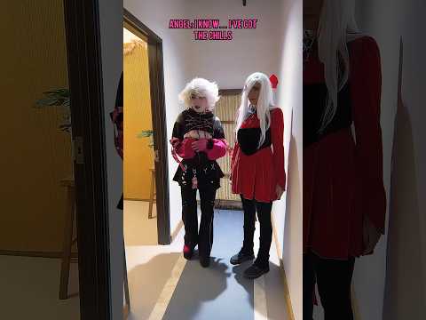We have to be ✨ReSpEcTfUl✨ 🤣 #angeldust #hazbinhotel #vaggie #angeldustcosplay #helluvaboss