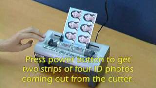 Electric ID Photo Cutter Demo Video 
