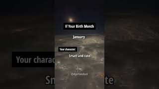 2024: If you're born this month then know your character... #shorts