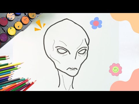 Menggambar Alien Mudah Untuk Anak