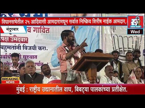 विधानसभेतील २५ आदिवासी आमदारांमधून सर्वात निष्क्रिय शिरीष नाईक आमदार, शरद गावित यांचा आरोप.