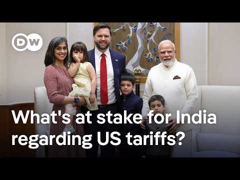 Vance visits India as Delhi tried to make now deal to avoid tariffs | DW News