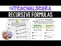 Recursive and Arithmetic Sequences