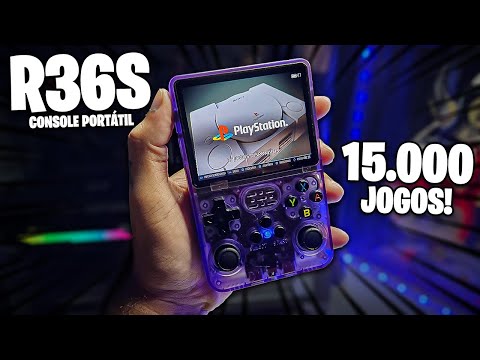 COMPREI O CONSOLE PORTÁTIL MAIS BARATO DA SHOPEE! | R36S CONSOLE PORTÁTIL