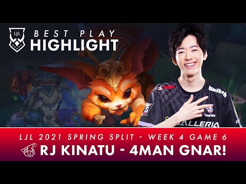 THE LJL BEST PLAY HIGHLIGHT｜RJ Kinatu - 4MAN GNAR!