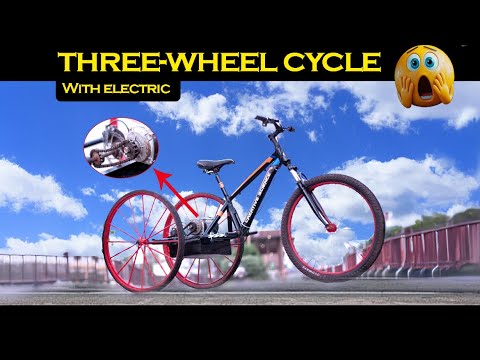 How to Make Three Wheel Cycle Using Chain Motor | Tuktuk Cycle