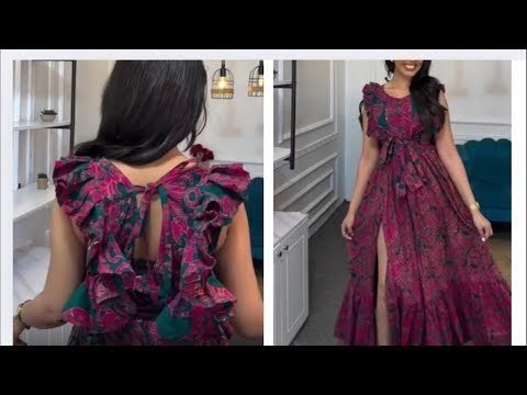 how to cut and sew dress with flare dress part 2
