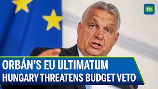 Hungary's Orban says he will not back EU budget unless funds released