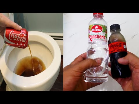 Mezcla coca cola con Vinagre y Echalo al Inodoro. Increible como no supiste esto antes!