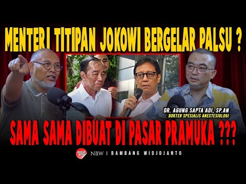 MENTERI TITIPAN JOKOWI BERGELAR PALSU ? SAMA-SAMA DIBUAT DI PASAR PRAMUKA ???