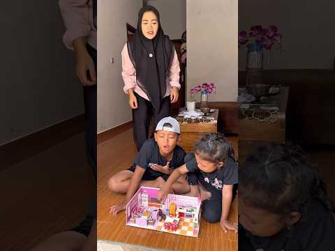 Membuat sapu unik dari kardus untuk bepe-bepean #craft #diy #dramakomedi