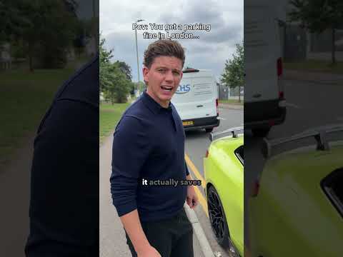 We all hate getting a parking ticket... but its the cheaper option! #drivinghumour #trendingvideo