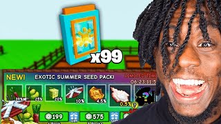 Starting Over Using Only EXOTIC SEED PACK in Grow a Garden