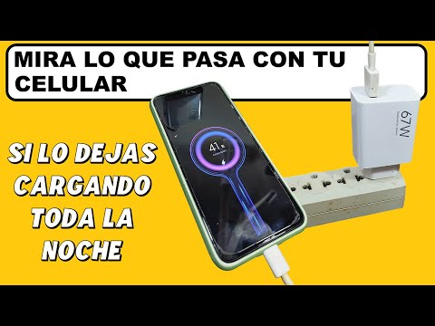 Mira lo que le Pasaría a tu Teléfono Celular si lo Dejas CARGANDO Toda la NOCHE
