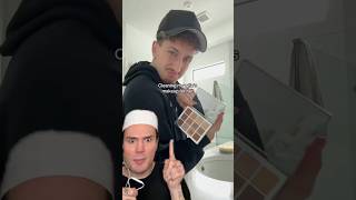 CLEANING MY WIFES MAKEUP PALLETTE!😱 #makeuphacks #makeupshorts #makeuptutorial #makeuptips