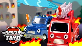 Fire at the Car Show! Riki & Frank to the Rescue! | Rescue Tayo Story | Tayo Rescue Team
