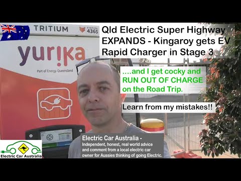 Testing Kingaroy QESH EV Rapid Charger & First Time Running Out of Charge | What Went Wrong?