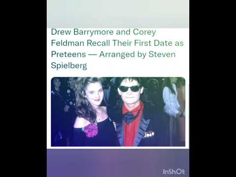 Drew Barrymore and Corey Feldman Recall Their First Date as Preteens — Arranged by Steven Spielberg