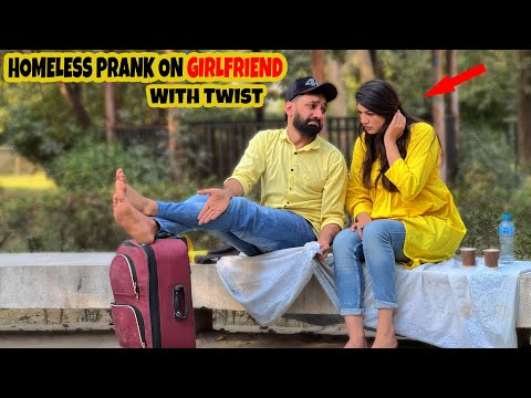 Homeless Prank On Girlfriend ❤️ | Funny Reaction 😂😂