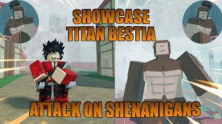 EL TITAN BESTIA EN ATTACK ON SHENANIGANS!