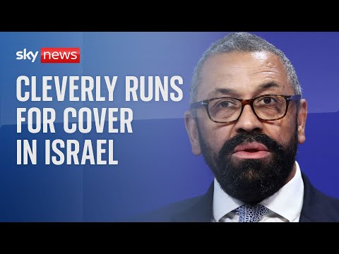 Israel-Hamas war: British Foreign Secretary runs for cover during rocket fire
