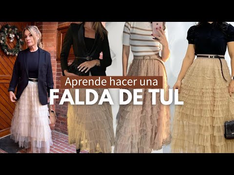 Aprende hacer la falda de tul Viral de Pinterest 🧵😱#diy #diydecostura #coser #tendencias