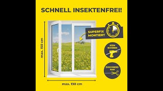EASYmaxx Insect Protect Insektenschutzgitter mit Magnetbefestigung - bis 150 x 130 cm - Fenster
