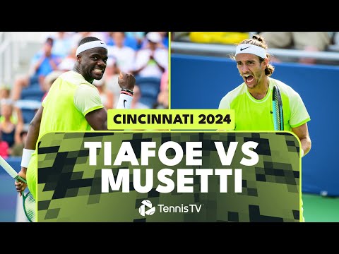 Frances Tiafoe vs Lorenzo Musetti Second Round Highlights | Cincinnati 2024