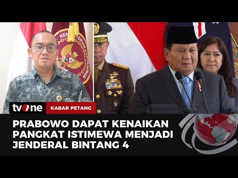 Menhan Prabowo Subianto Naik Pangkat Jadi Jenderal Bintang 4