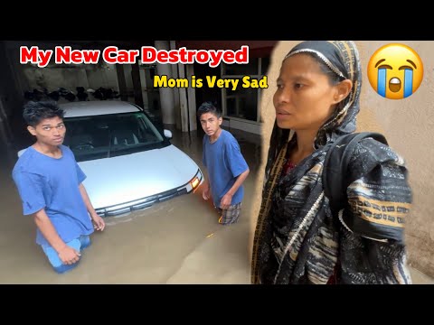 My New Car Destroyed 😭 Flood in Nepal #cretafacelift2024 #nepalfloods