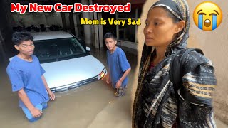 My New Car Destroyed 😭 Flood in Nepal #cretafacelift2024 #nepalfloods