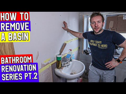HOW TO REMOVE A BASIN - Bathroom Refurbishment Part 1