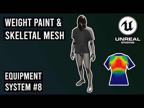 Create Armor with Bones and Weight Paint  - Equipment System #8 #ue5