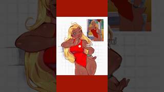Lifeguard Lilo & Stitch timelapse #art #speedpaint