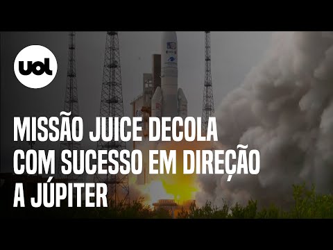 Vídeo: Missão Juice decola com sucesso em direção a Júpiter