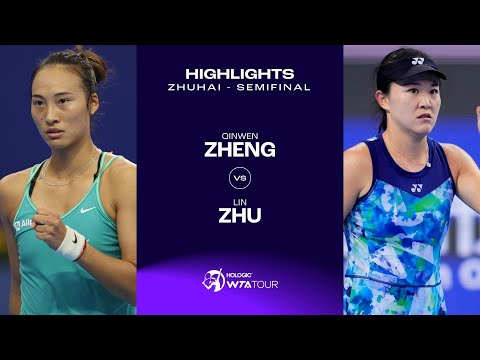 Qinwen Zheng vs. Zhu Lin | 2023 Zhuhai Semifinal | WTA Match Highlights