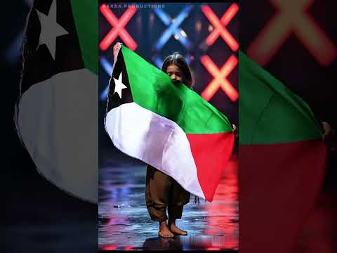 Palestinian Girl SHOCKS Judges Holding Her Baby on AGT! #agt #shorts