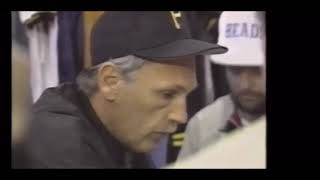 Jim Leyland yelling at Barry Bonds