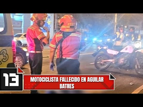 Motociclista fallecido en Aguilar Batres