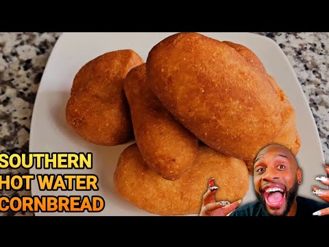 SOUTHERN HOT WATER CORNBREAD RECIPE | COOKING WITH LLIPS #hotwatercornbread