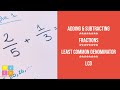 Finding Least Common Multiples and Equivalent Fractions