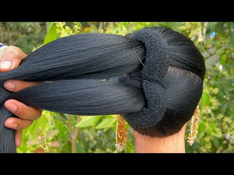 Simple & Easy Bun Hairstyle For Ladies | Quick Fashionable Hairstyle |